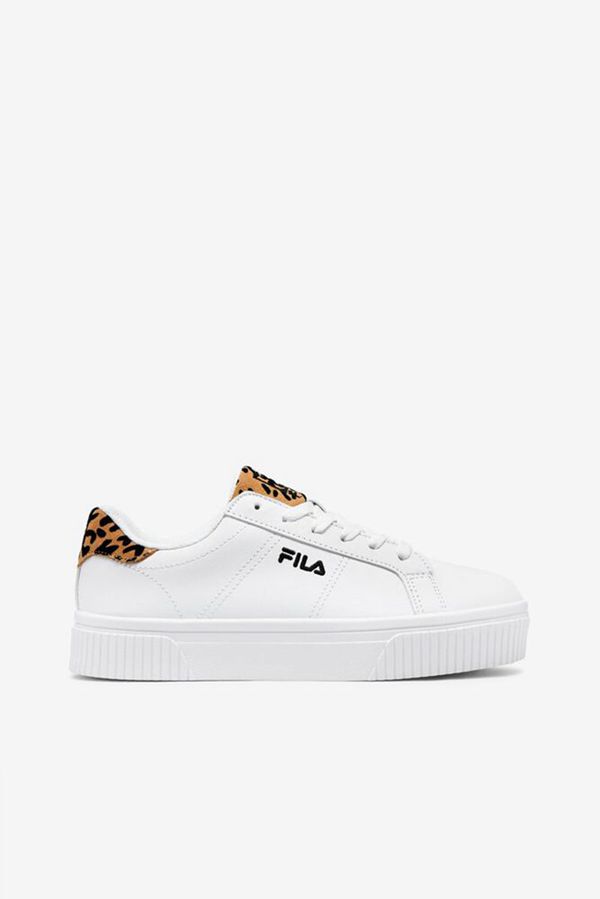 Fila Panache 19 Leopard Women's Sneakers - White/Black/White,NZ 18-93607